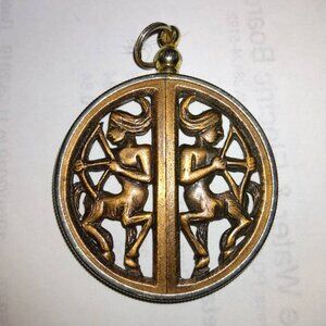 Vintage Sagittarius Pendant